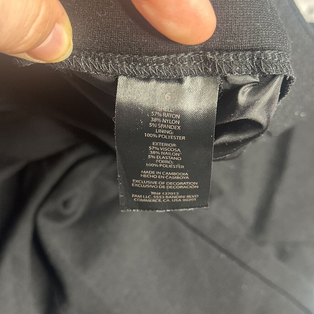 NWOT Banana Republic Women's Ponte Pant Size 6 (Black) - Picture 9 of 9